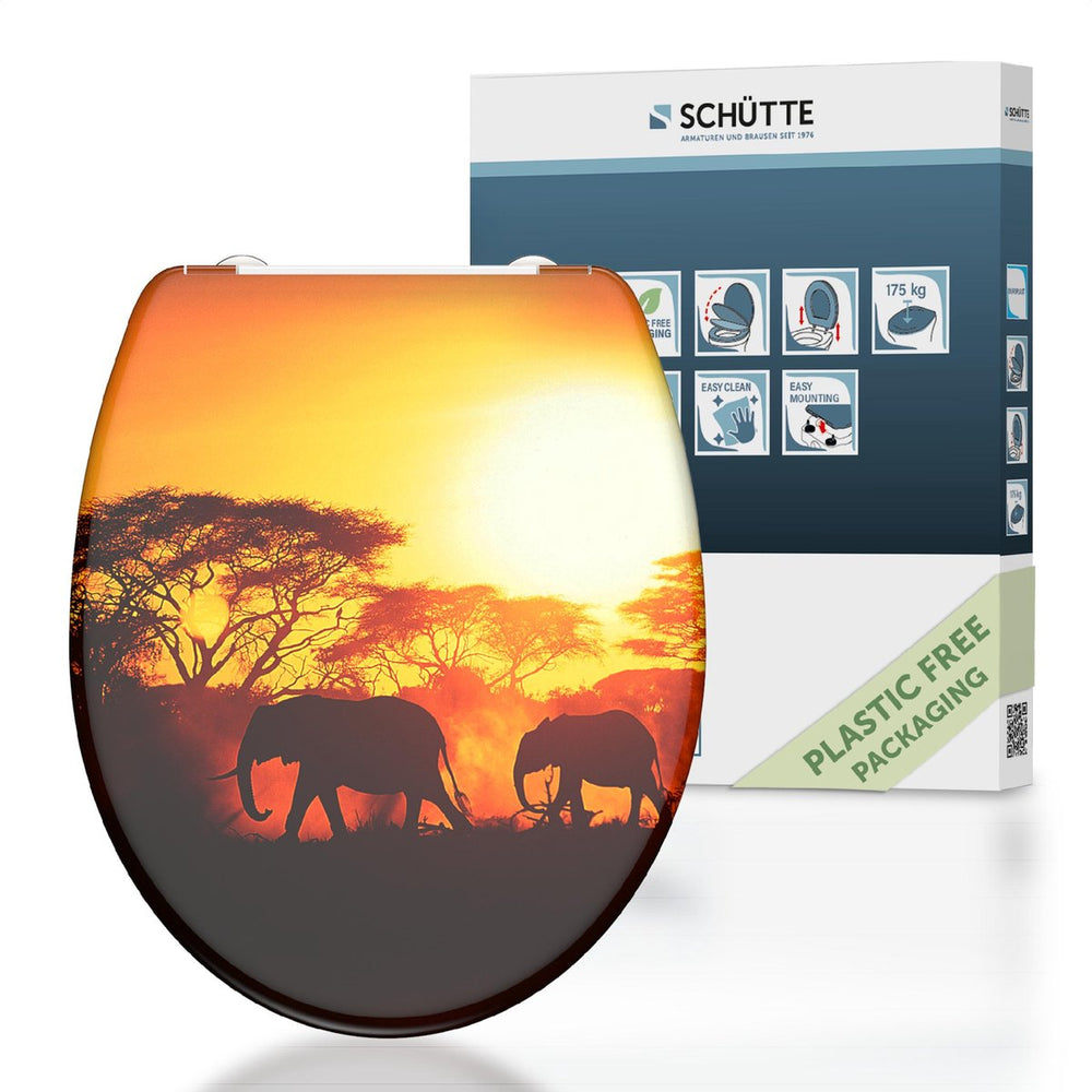 SCHÜTTE SCHÜTTE Toiletbril met softclose snelsluiting AFRIKA