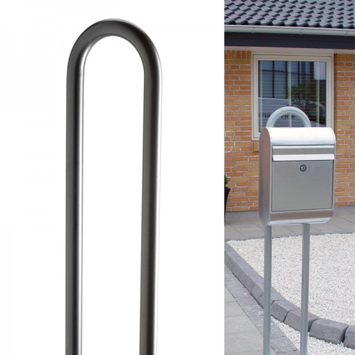 Allux brievenbusstatief 1007 zwart