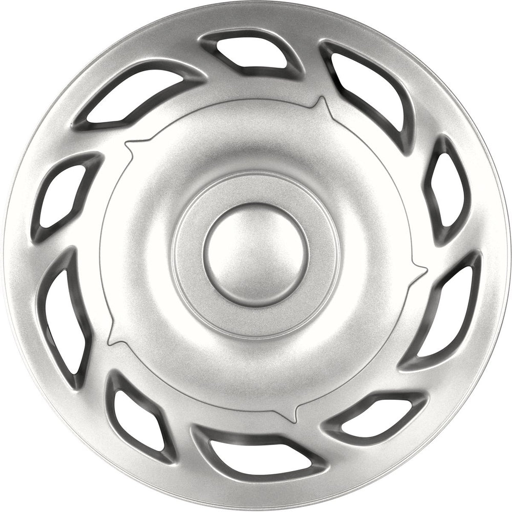 wieldoppen Tino 12 inch ABS zilver set van 4