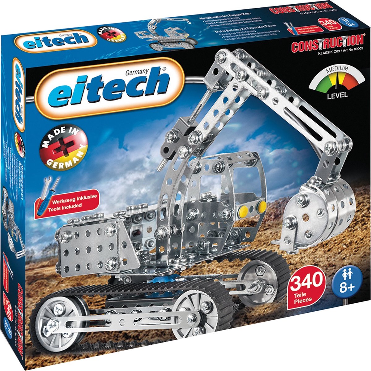 Eitech graafmachine construction zilver 340-delig