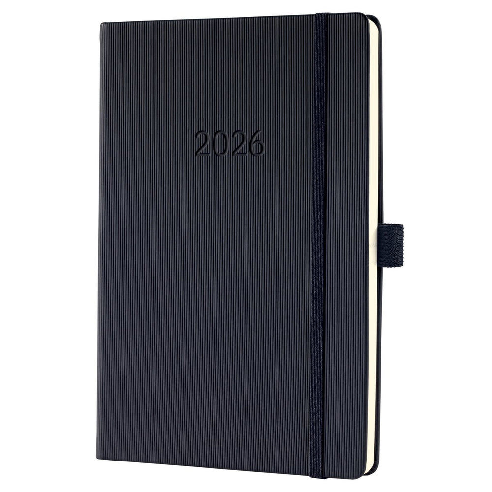Sigel weekagenda 2026 conceptum - formaat a5 - met extra notitieruimte - zwart - hardcover - si-c2614