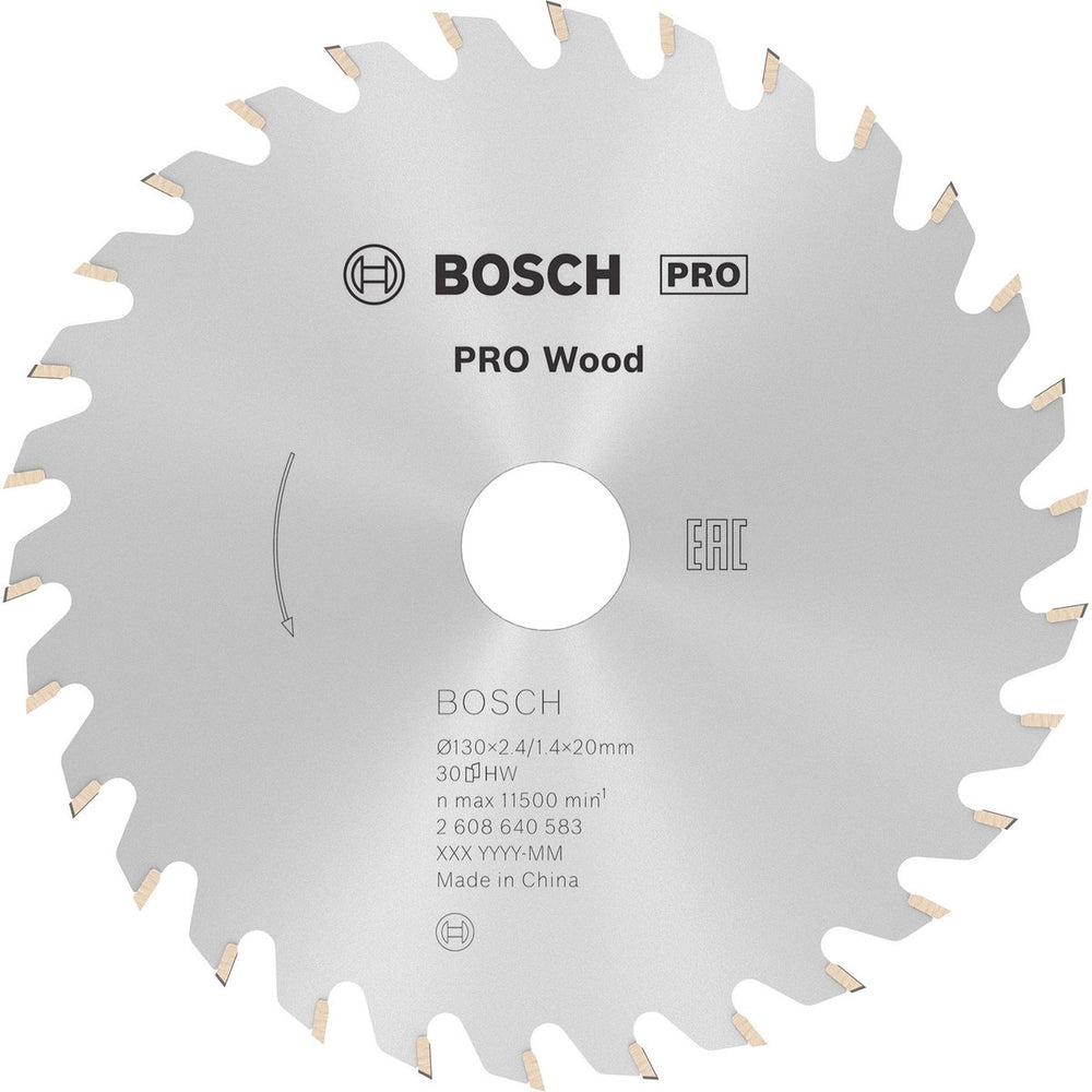 Bosch cirkzb opt 130x20 16x2,4 30t wz