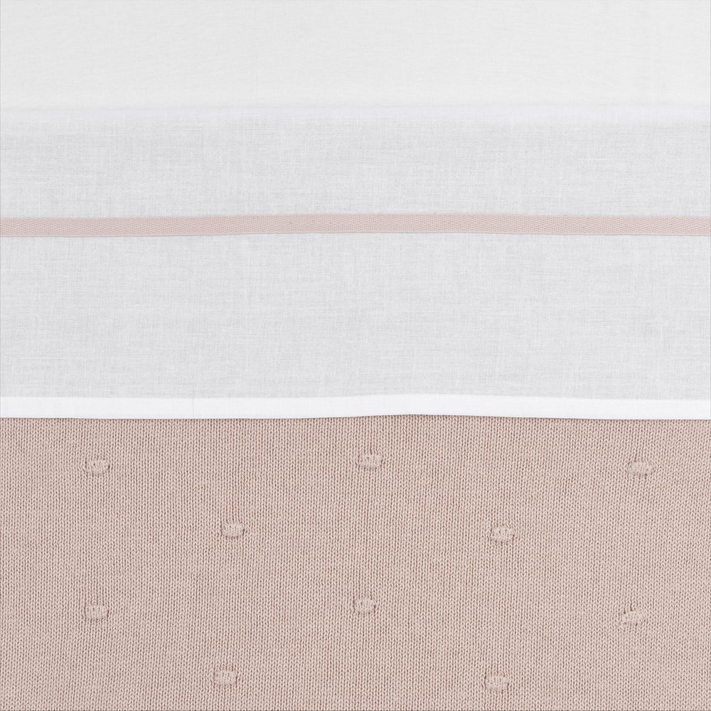Meyco baby bies wieglaken - soft pink - 75x100cm - 0.3 tog