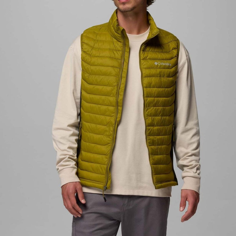 Columbia powder pass™ hybrid vest heren outdoorbodywarmer - mossy green, greenscape