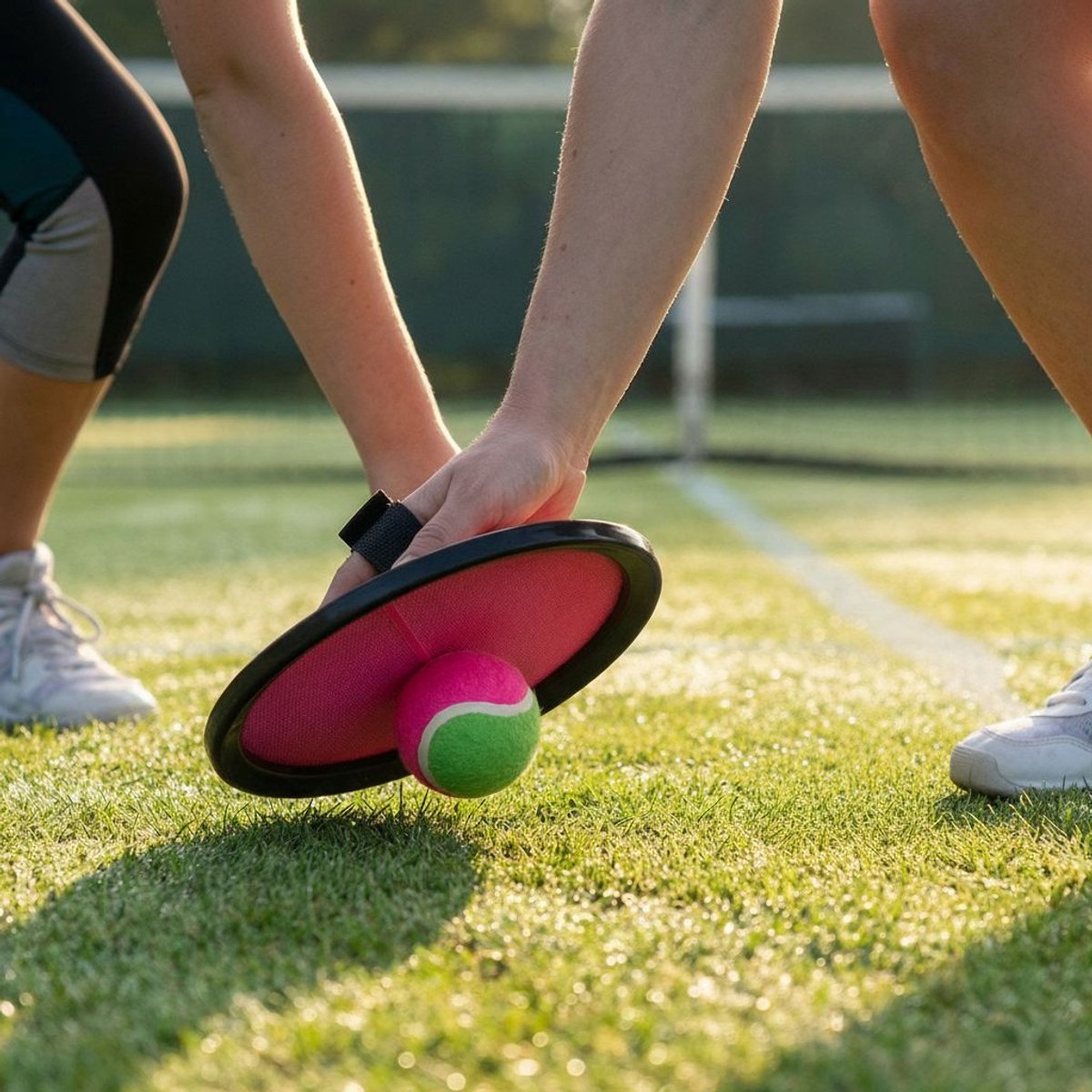 Scatch eddy toys super grip bal set - super grip ball met klittenband vangschijf - inclusief bal met handband - buitenspeelgoed vanaf 3 jaar