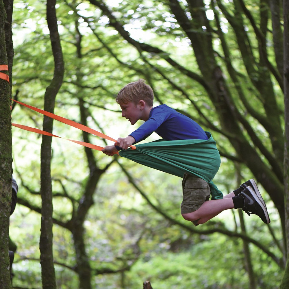 Hape pocket swing - draagbare boomschommel voor buiten, kamperen en wandelen, 5 jaar+