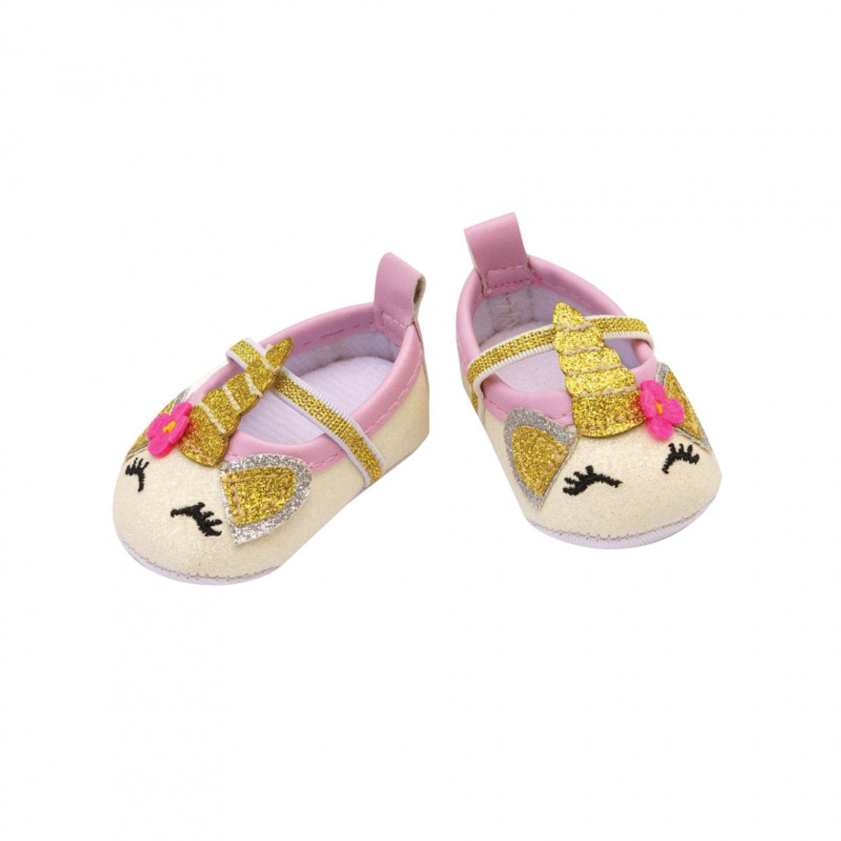 Heless poppen ballerina schoenen eenhoorn glitters 38-45cm.