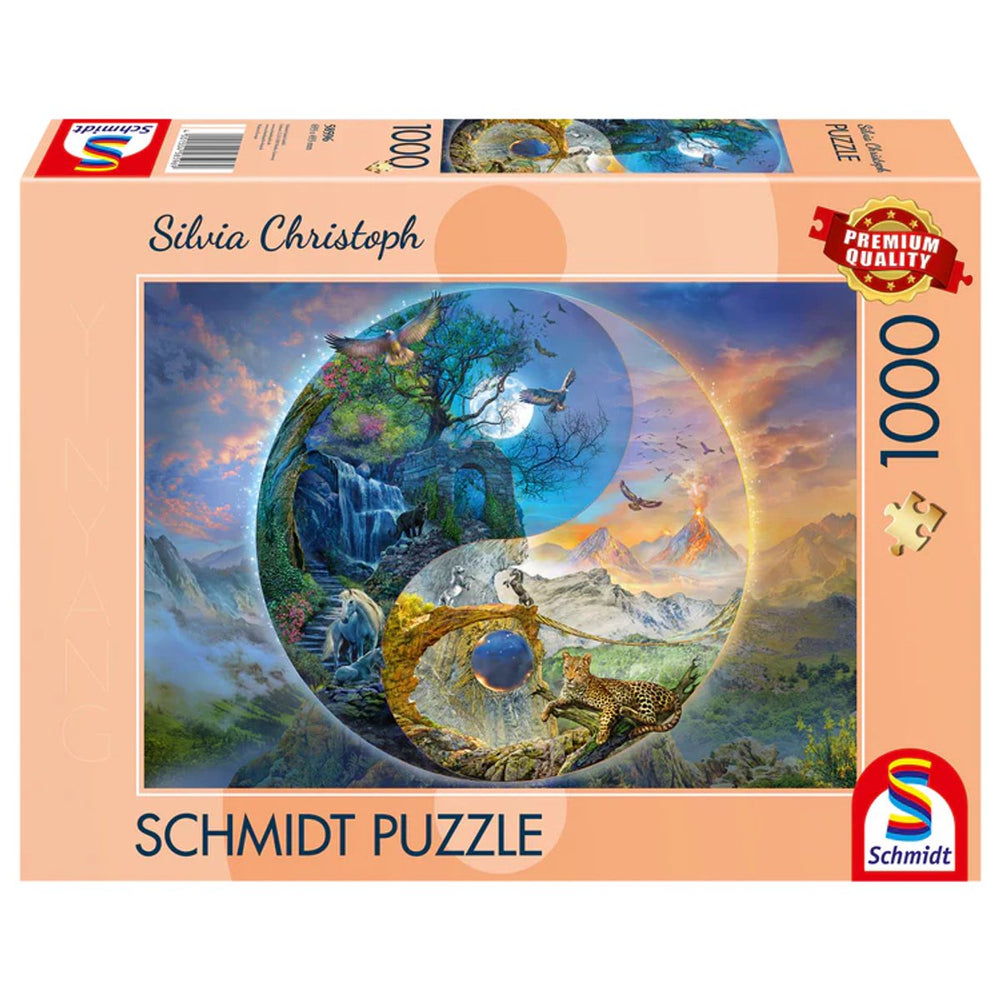 Schmidt - legpuzzel - yin yang, bergwereld - silvia christoph - 1000 stukjes - volwassenen - vanaf 12 jaar