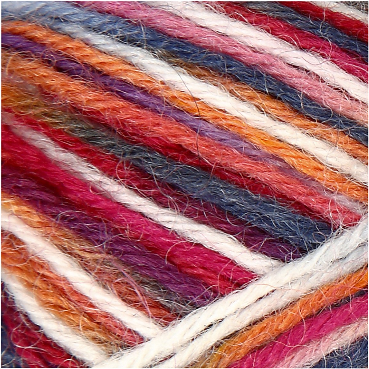 Creatief bedrijf sokkengaren blauw rood, 200cm