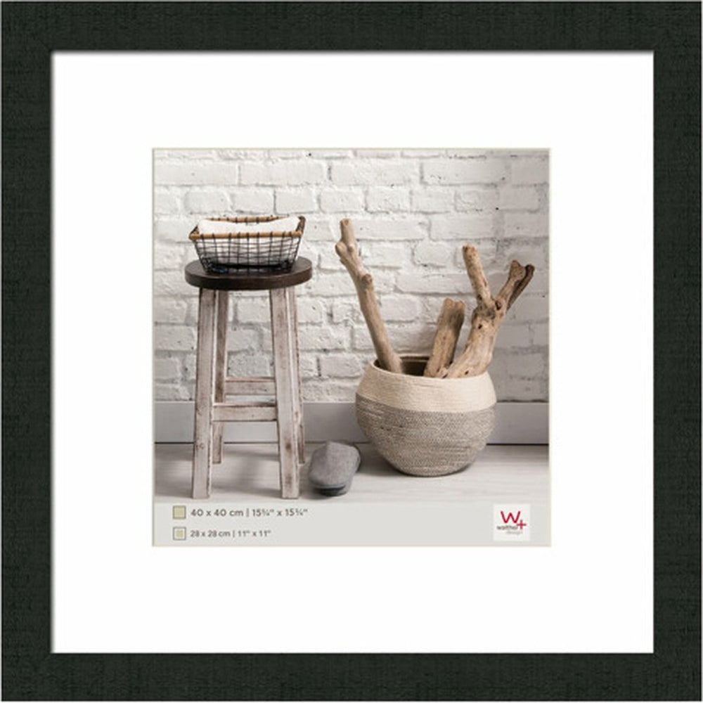 Walther home - houten lijst - fotoformaat 40x40 cm - zwart