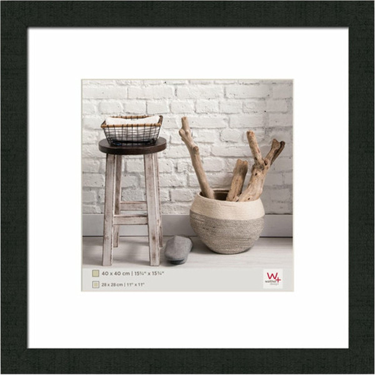 Walther home - houten lijst - fotoformaat 40x40 cm - zwart