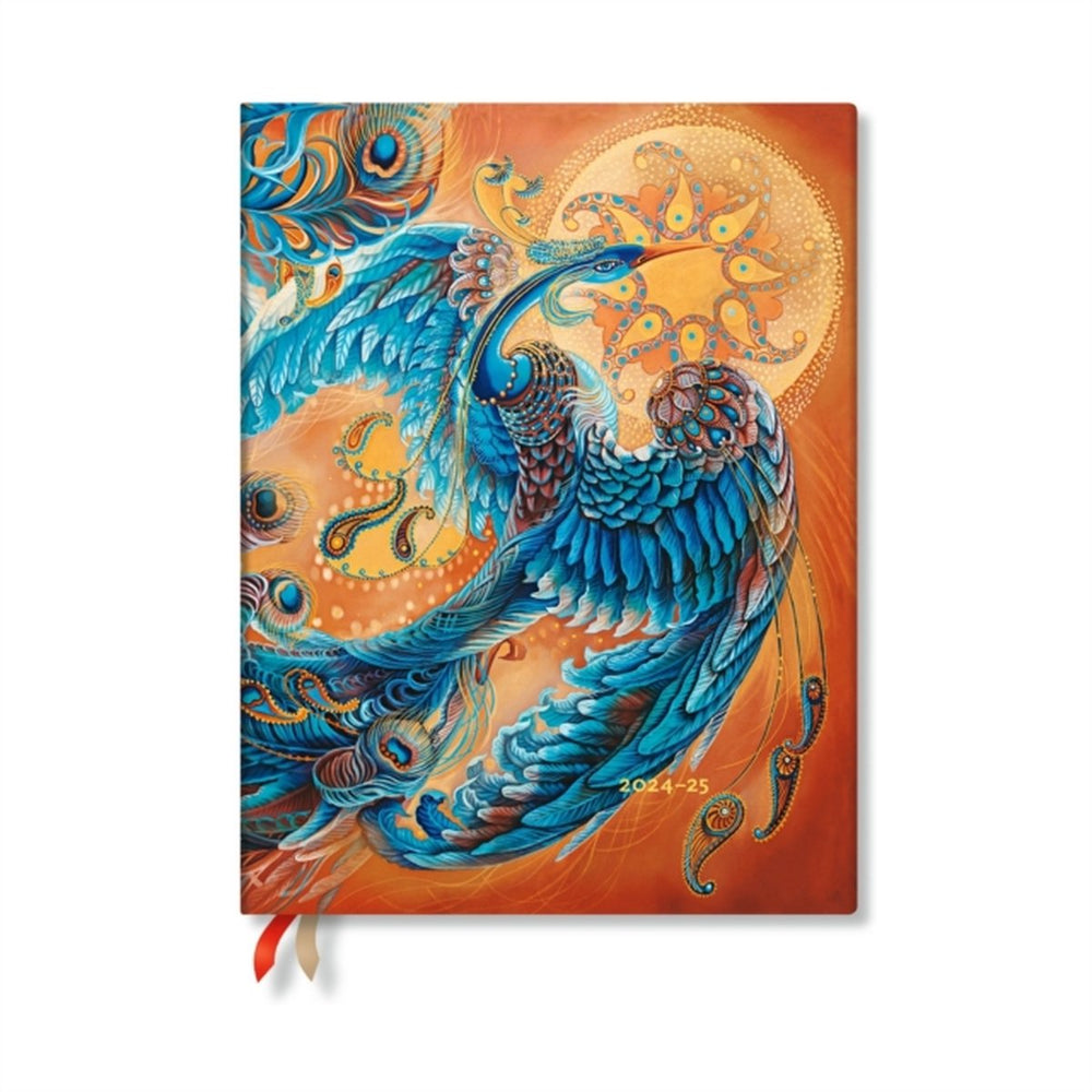 Bird of happiness- skybird (birds of happiness) ultra 12-month vertical softcover flexi dayplanner 2025 (elastic band closure)