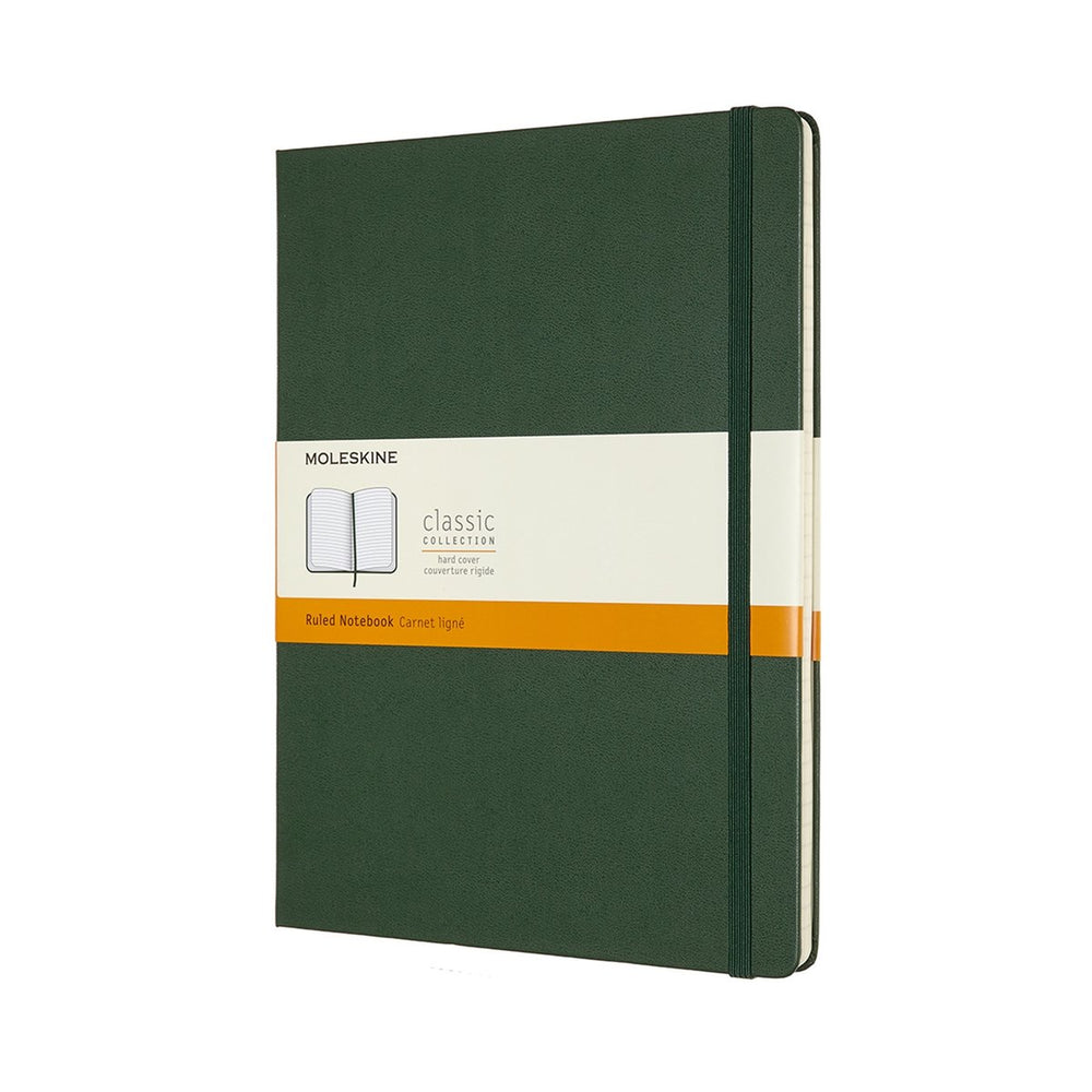 Moleskine classic notitieboek - extra large - hardcover - gelinieerd - mirte groen