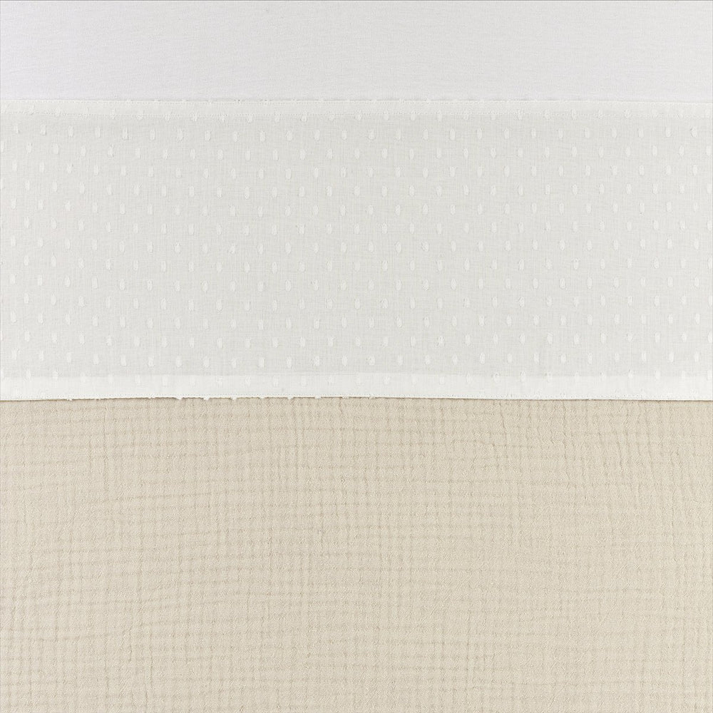 Meyco baby plume wieglaken - 75 x 100 cm - offwhite