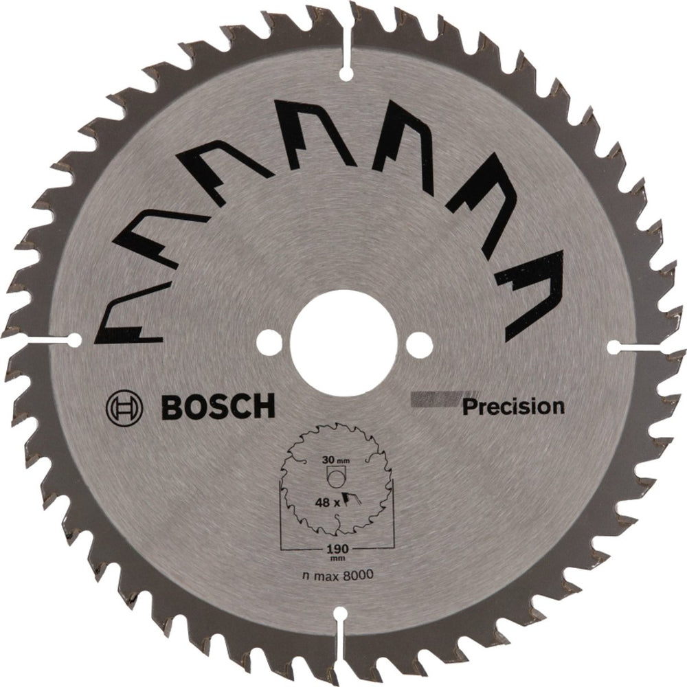 Bosch cirkelzaagblad precision - 190 x 30 x 2,5 mm - 48 tanden