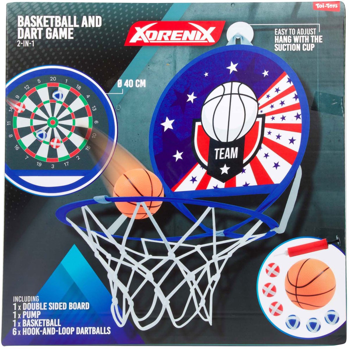 Adrenix speldarts basketbal 2in1 spel