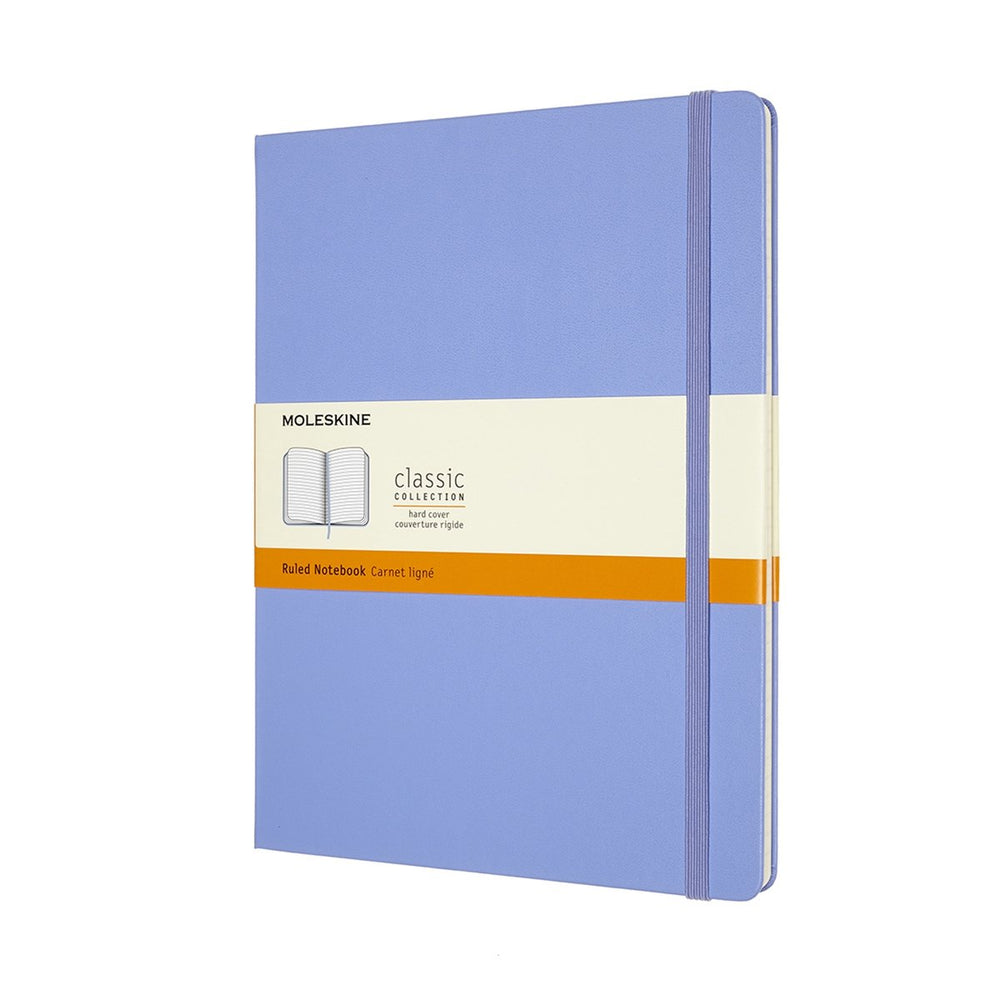 Moleskine classic notitieboek - extra large - hardcover - gelinieerd - hortensia blauw