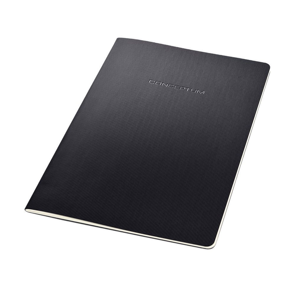 Sigel notitieboek a4 - conceptum - zwart - softcover - 64 pagina's - 80 grams - ruit - si-co860