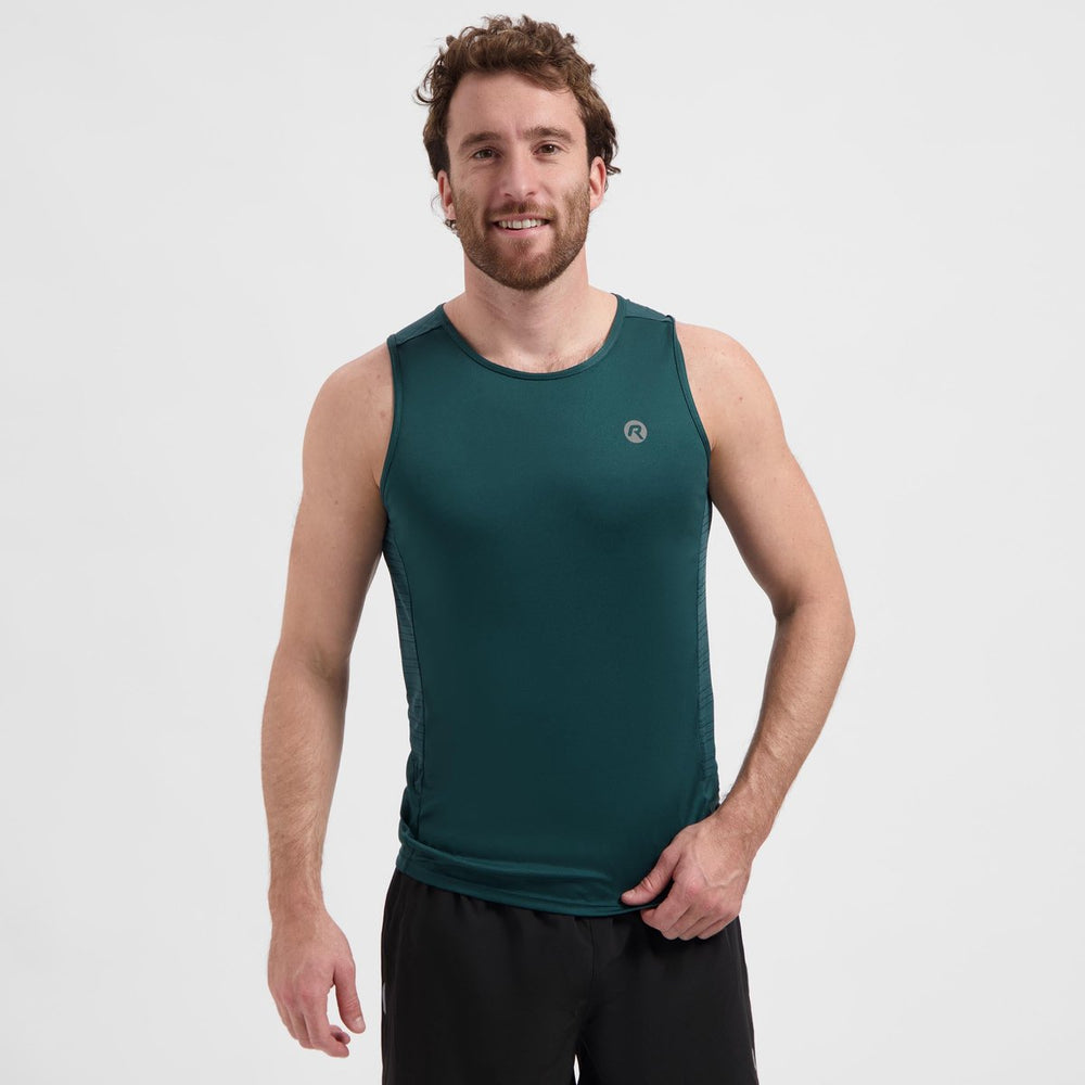 Rogelli core heren hardloopsinglet - mouwloos - teal