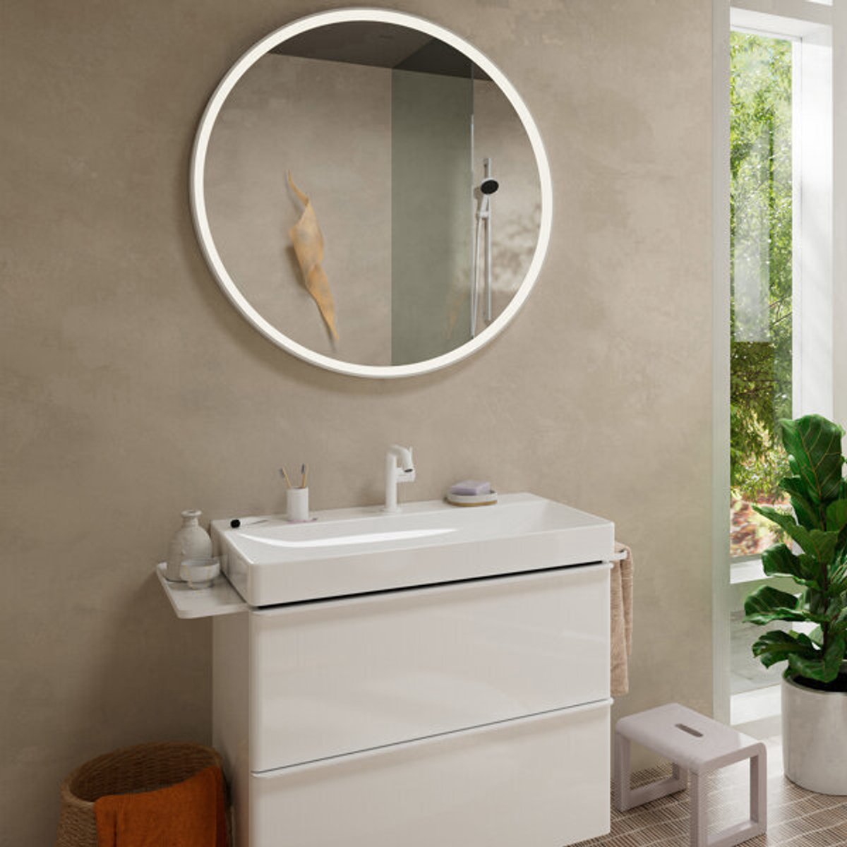 Hansgrohe tecturis s - wastafelkraan - ééngreeps bediening - coolstart energiebesparend - met afvoerplug - 110mm maat - chroom