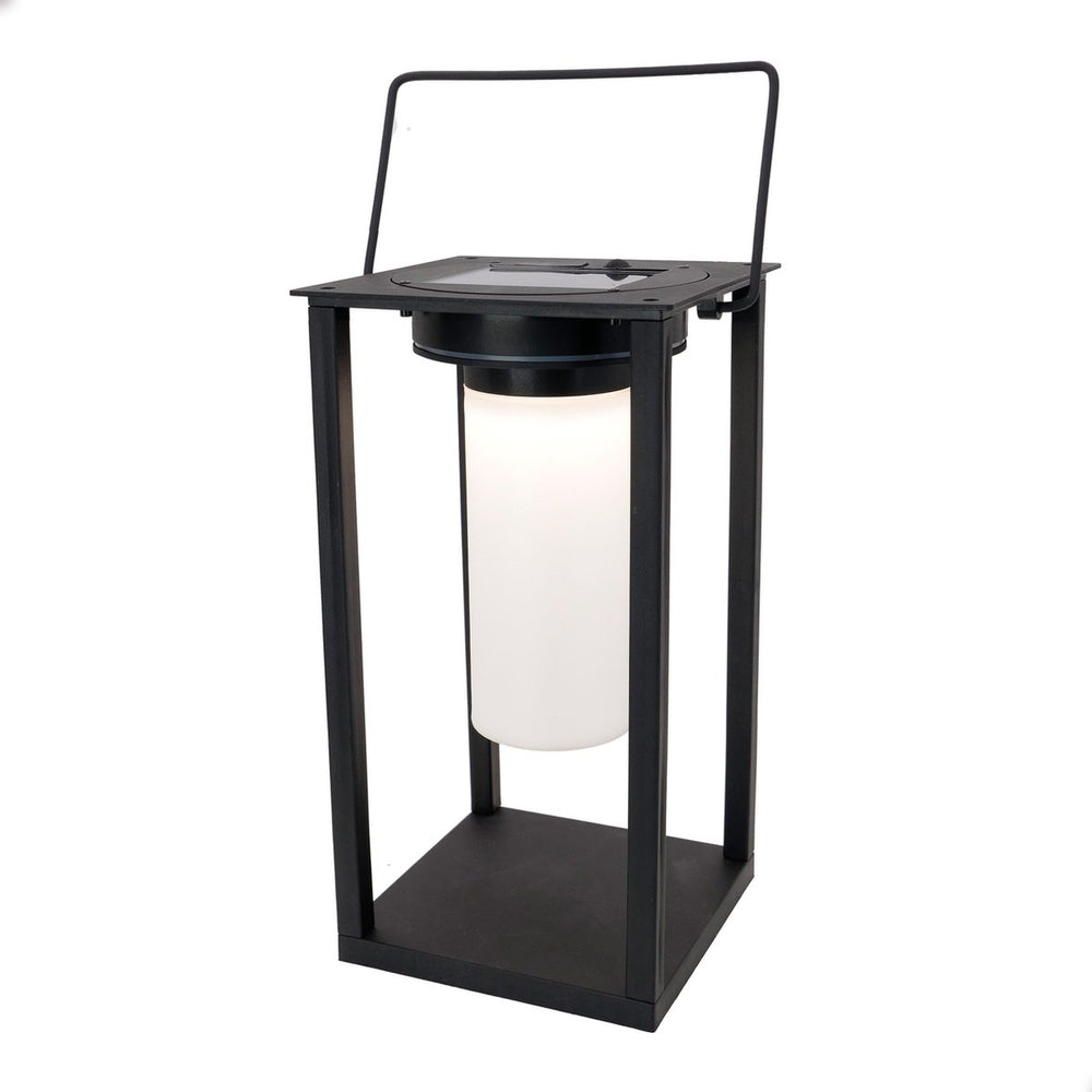 Eglo usigni solar tafellamp buiten - zonne-energie - led - 28 cm - zwart wit - oplaadbaar