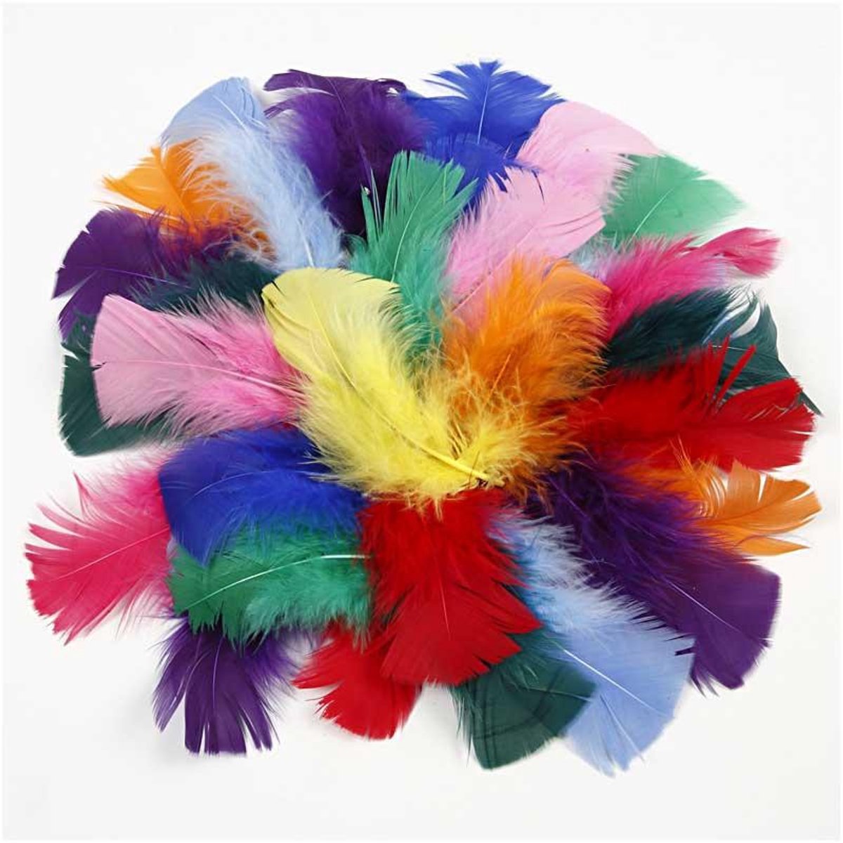 Creativ company veren in diverse kleuren 7-8cm, 50gr