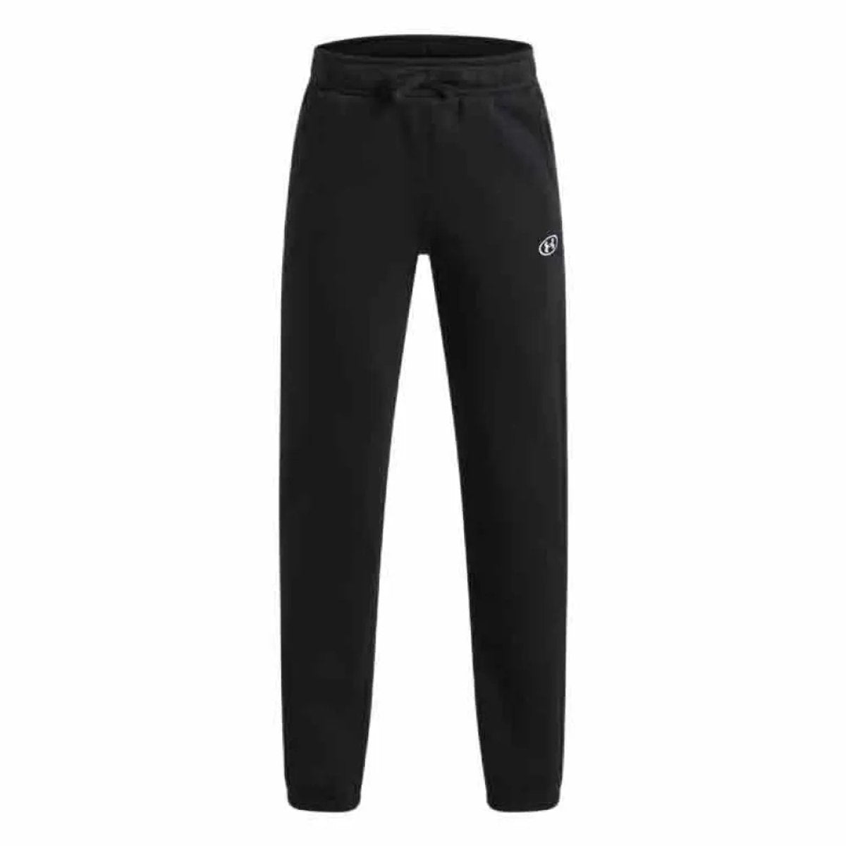 Under armour ua b rival fleece jogger-blk jongens sportbroek - ultimate zwart - wit