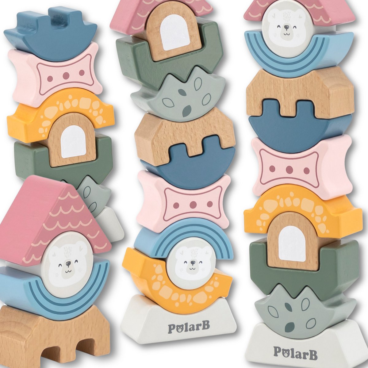 Polarb ® houten stapel toren