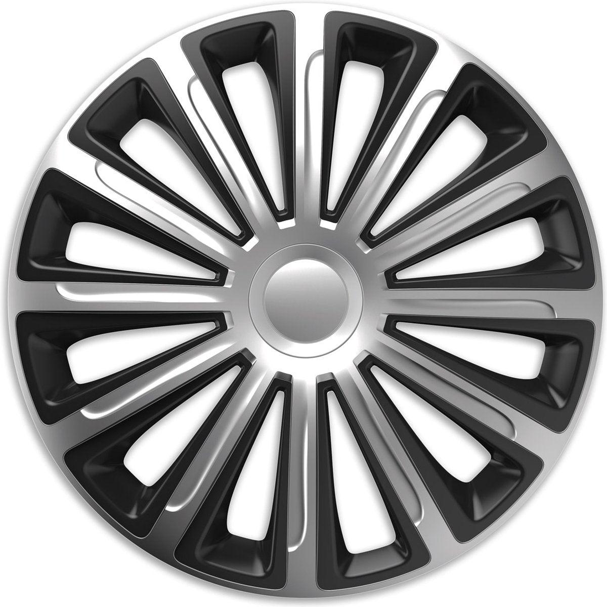 Versaco wieldoppen 14 inch - trend zilver - 4 stuks
