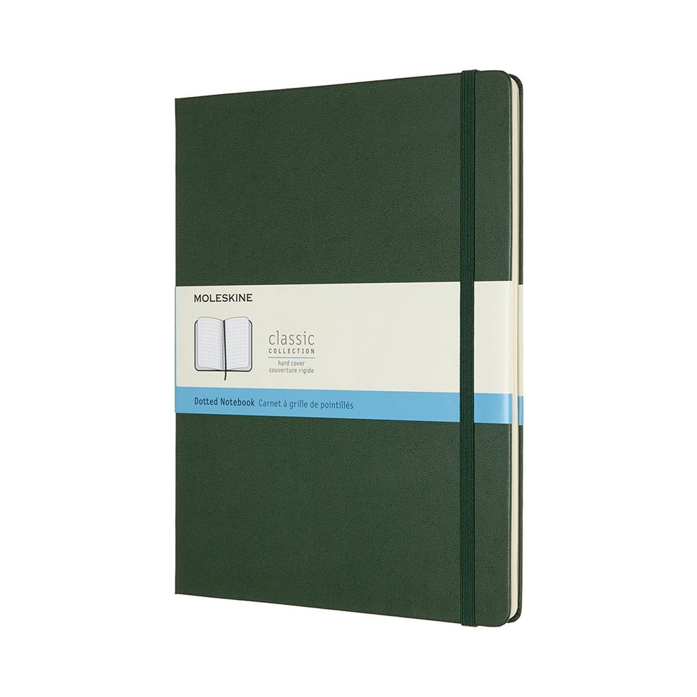 Moleskine classic notitieboek - extra large - hardcover - gestippeld - mirte groen