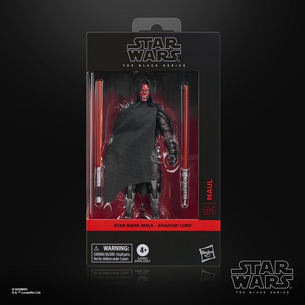 Star wars the black series maul uit : maul - shadow lord-actiefiguur (15 cm)