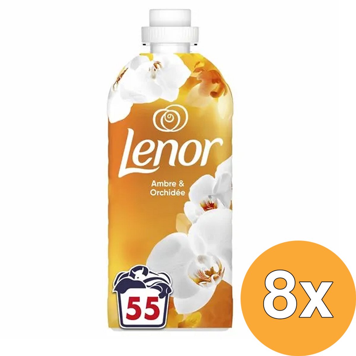 Lenor wasverzachter amber orchidee - 8 x 55 wasbeurten