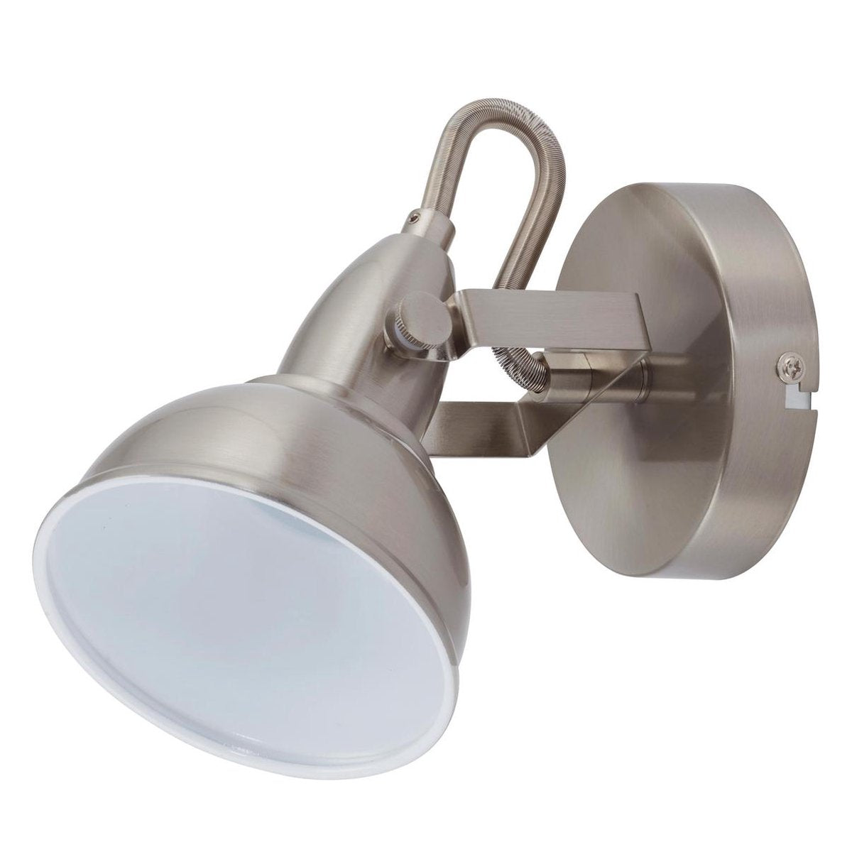 Briloner leuchten soft - wandlamp - plafond spot - 1 lichts - draai- en kantelspot - vintage retro-design - max. 40 watt - 15,6 x 10 cm