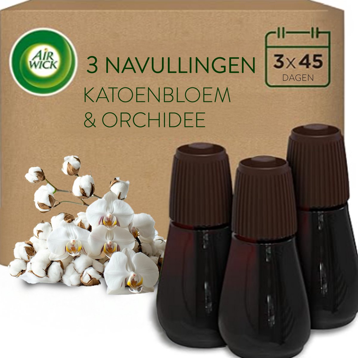 Air wick essential mist automatische luchtverfrisser - linen - 3 navullingen