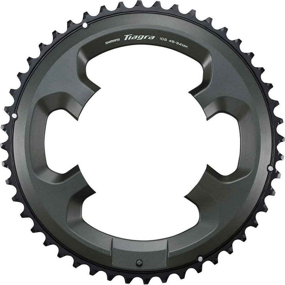 Shimano tiagra fc-4700 kettingblad 48t-mk – 2x10-speed – 110 mm bcd – aluminium resin – zwart