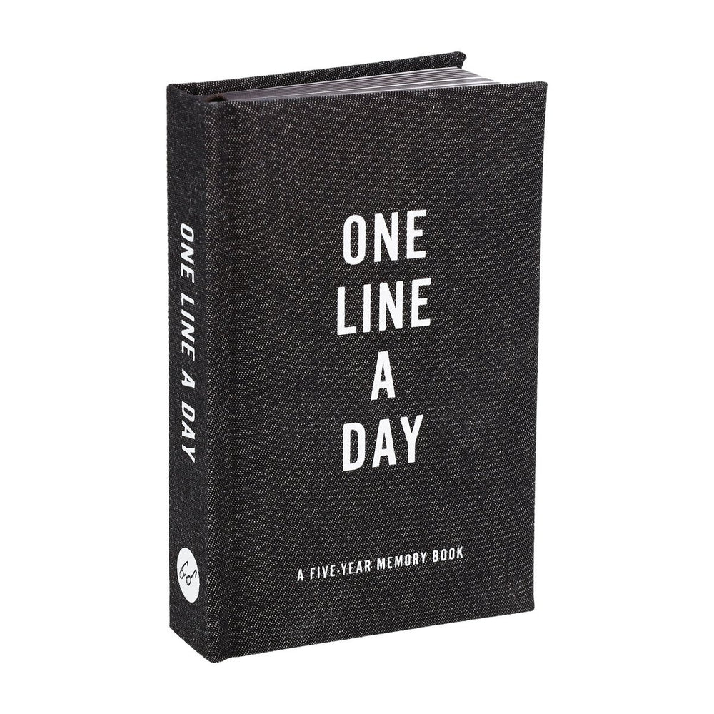 One line a day - black canvas one line a day