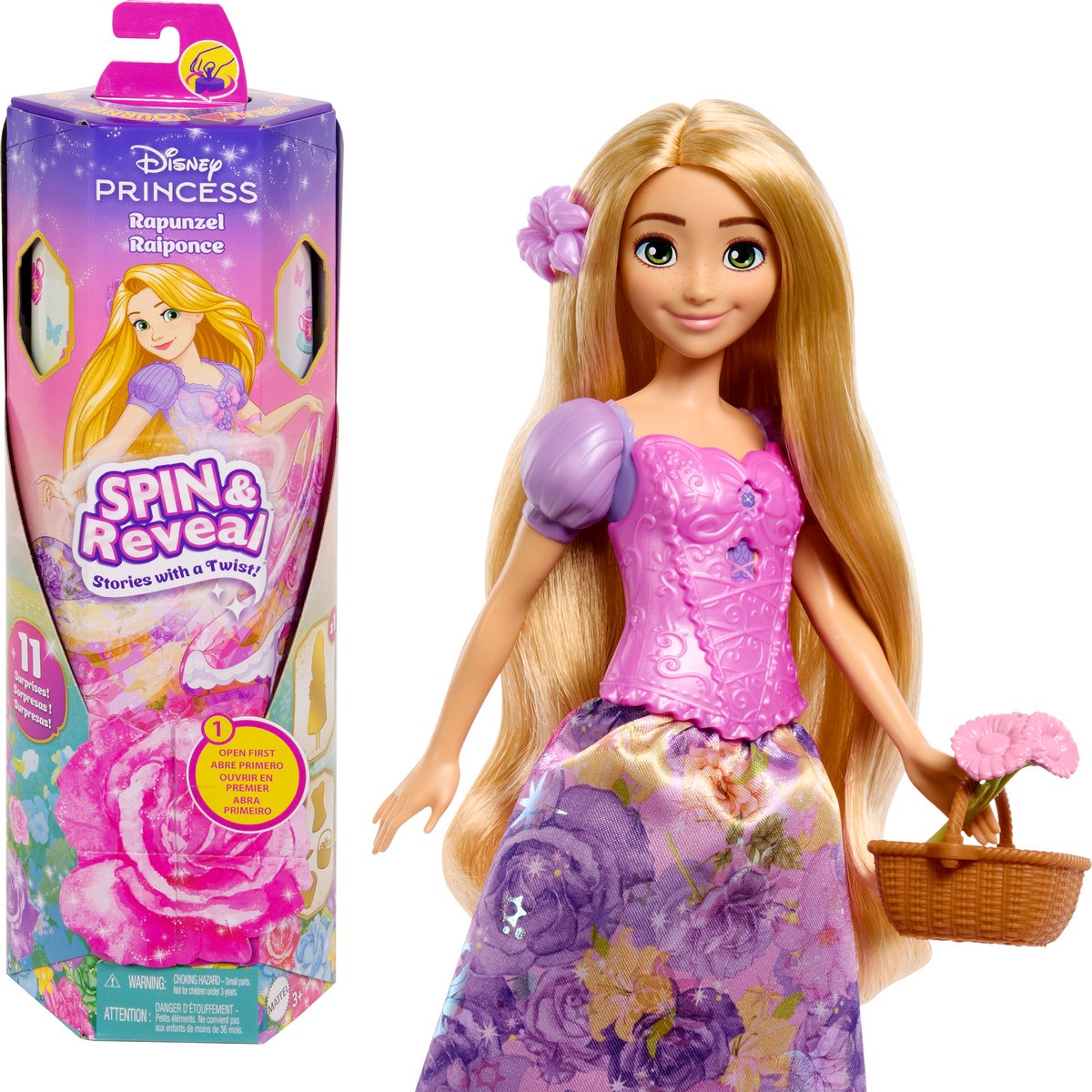 Disney princess draaien en ontdekken - rapunzel pop