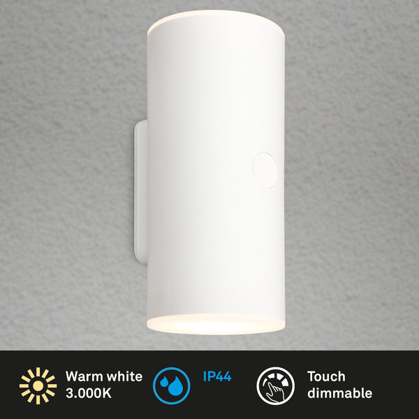 Briloner - lampe d'extérieur - lima - aanraken - dimbaar in stappen - opladen via usb - oplaadbare batterij - spatwater bescherming - 15,5 x 7 x 8 cm - zwart