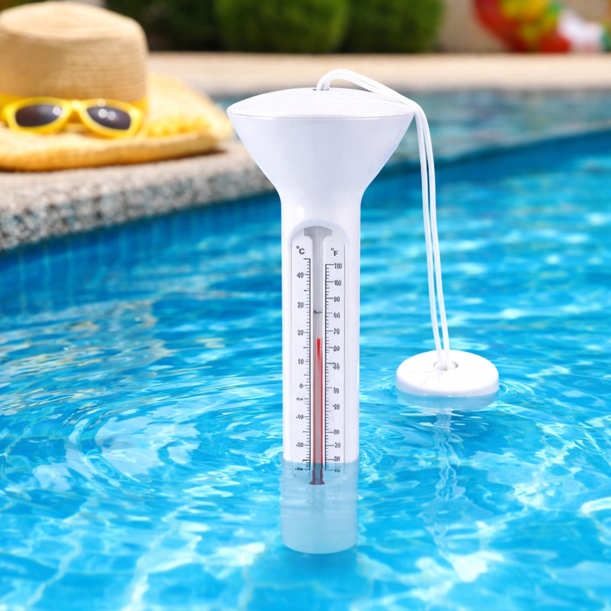Merkloos sans marque thermometer 5x5x19cm pl