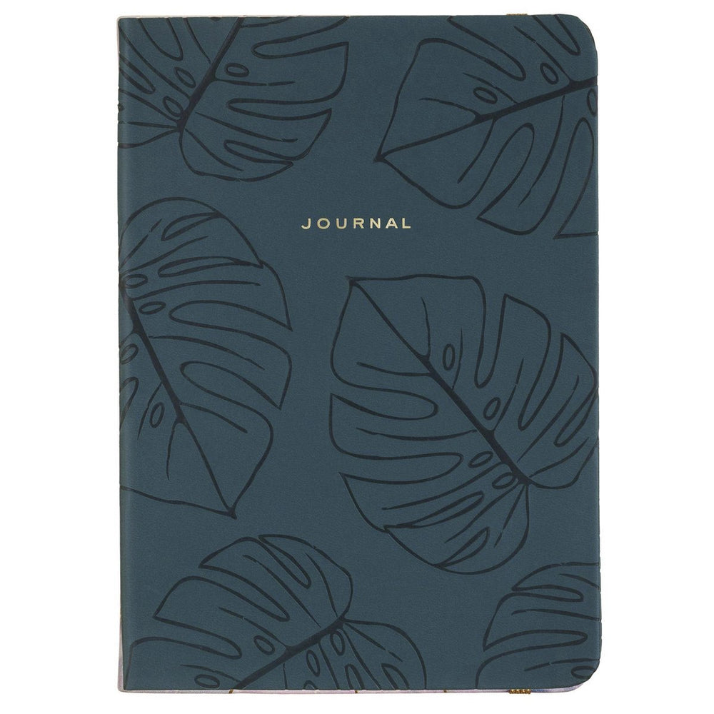 Eccolo notitieboek - green palms - lijn - ca.15x20cm - ec-d438v