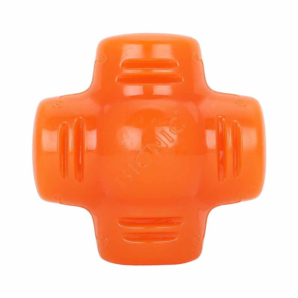 Bionic voederspeeltje treat star 12x12x7cm oranje