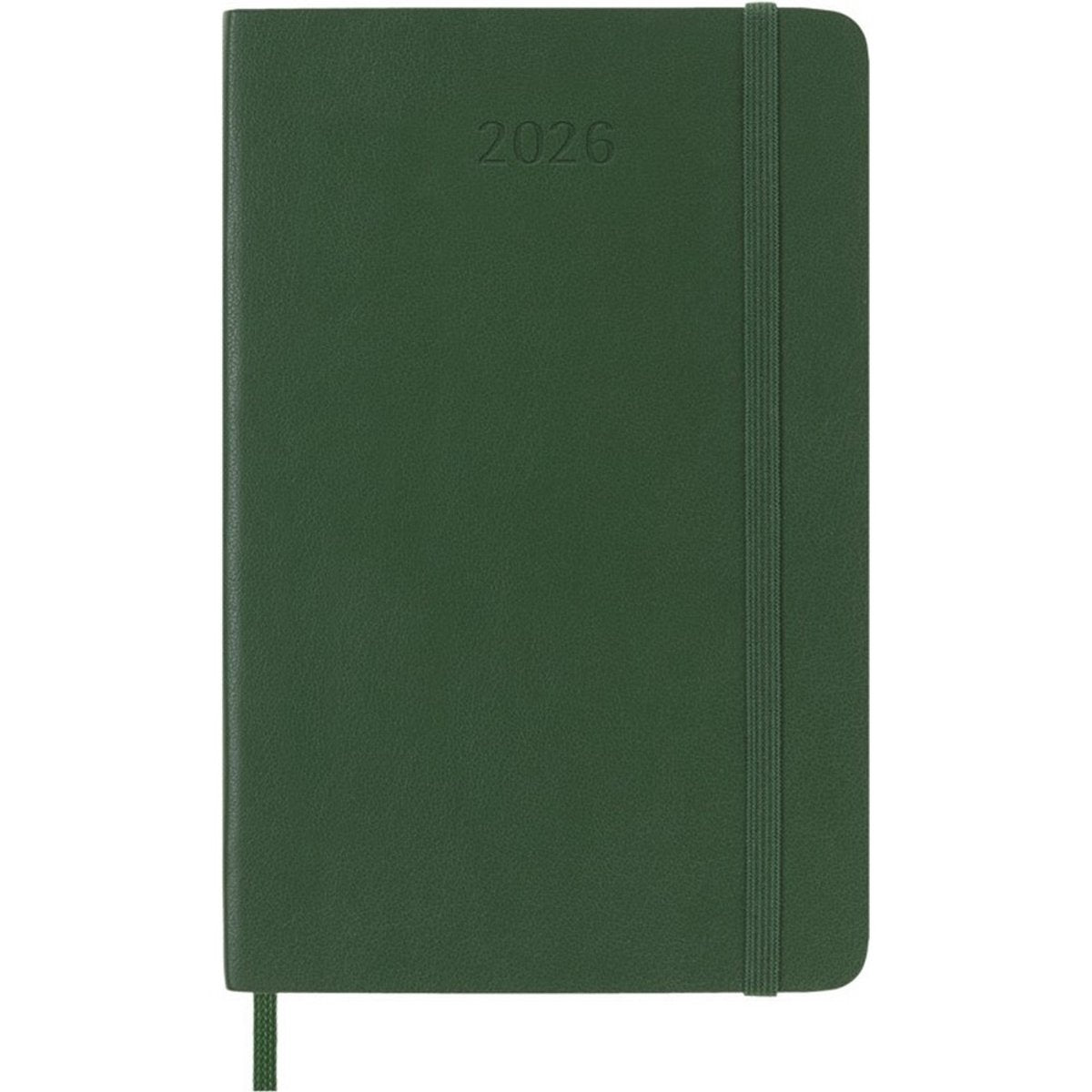Moleskine 12 maanden agenda - 2026 - wekelijks - pocket - zachte kaft - mirthe groen