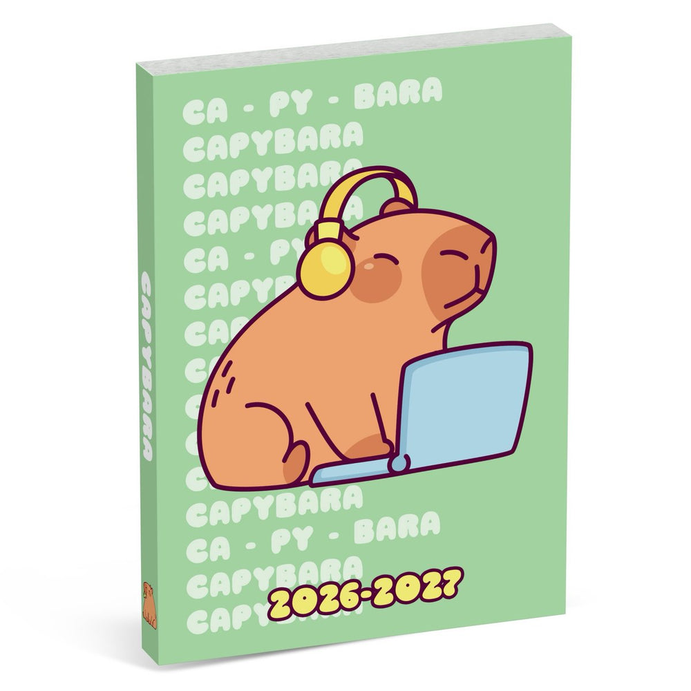 Capybara schoolagenda 2026 2027 - groen