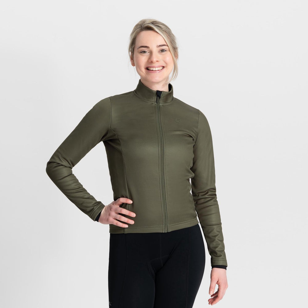 Rogelli core dames fietsjack - winter - winddicht - groen