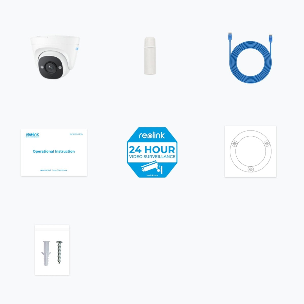 Reolink 2k 5mp poe ip beveiligingscamera met persoons voertuigdetectie, buiten, 30 meter nachtzicht, audio-opname