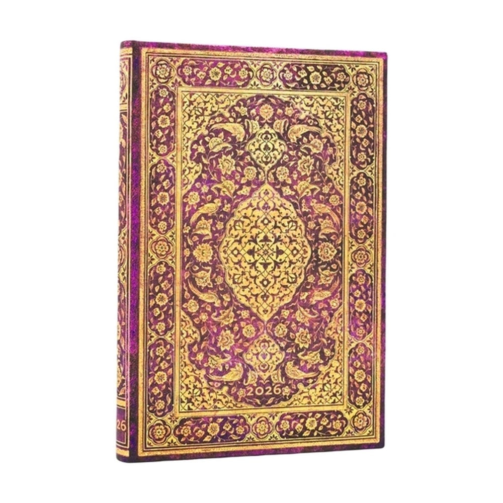 Paperblanks 2026 the orchard (persian poetry) mini 12-month horizontal hardcover flexi dayplanner 2026 (elastic band closure)