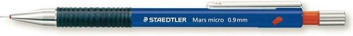 Staedtler vulpotlood mars 775 kunststof rubber grip 0,9mm donkerblauw hb gum