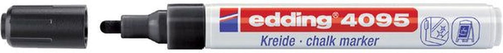 Edding krijtstift 4095 rond zwart 2-3mm | omdoos a 10 stuk | 10 stuks