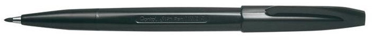 Pentel fineliner signpen s520 m zwart | 12 stuks
