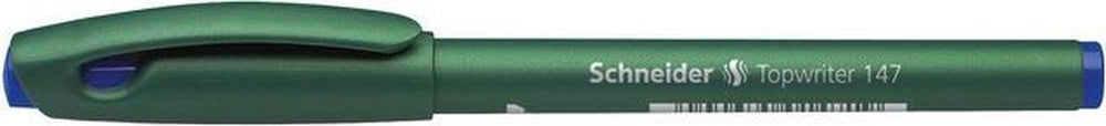 Schneider schrijfwaren fineliner schneider topwriter 147 0,6 mm blauw doos met 10 stuks